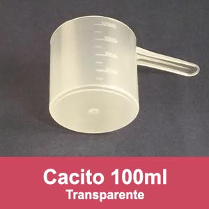 cacito 100ml transparente